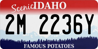 ID license plate 2M2236Y