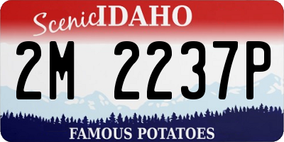 ID license plate 2M2237P