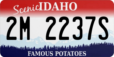 ID license plate 2M2237S