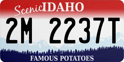 ID license plate 2M2237T