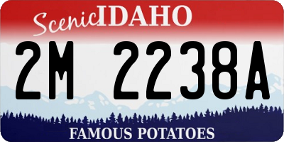ID license plate 2M2238A