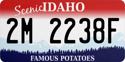 ID license plate 2M2238F