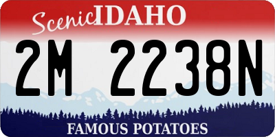 ID license plate 2M2238N