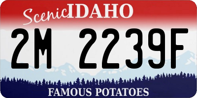 ID license plate 2M2239F