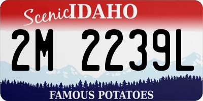 ID license plate 2M2239L