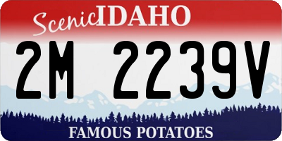 ID license plate 2M2239V