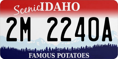 ID license plate 2M2240A