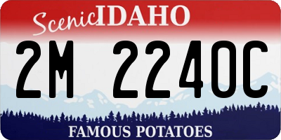 ID license plate 2M2240C