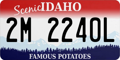 ID license plate 2M2240L
