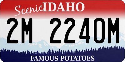 ID license plate 2M2240M