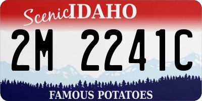 ID license plate 2M2241C