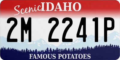 ID license plate 2M2241P