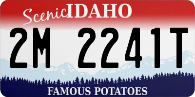 ID license plate 2M2241T