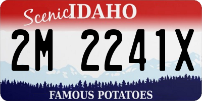 ID license plate 2M2241X