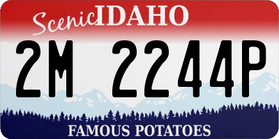 ID license plate 2M2244P