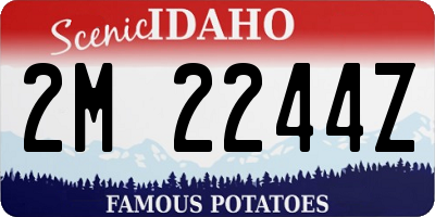 ID license plate 2M2244Z