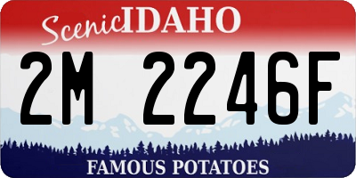 ID license plate 2M2246F