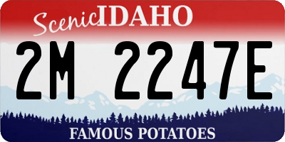 ID license plate 2M2247E