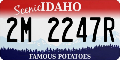 ID license plate 2M2247R