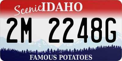 ID license plate 2M2248G