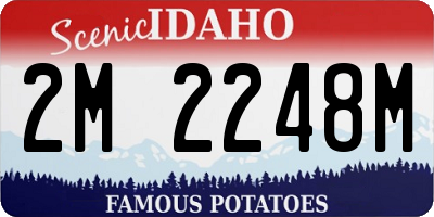 ID license plate 2M2248M