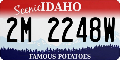 ID license plate 2M2248W