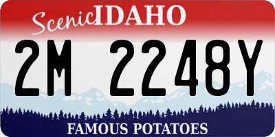 ID license plate 2M2248Y