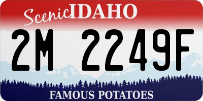 ID license plate 2M2249F