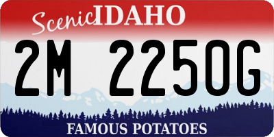 ID license plate 2M2250G