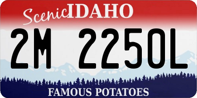 ID license plate 2M2250L