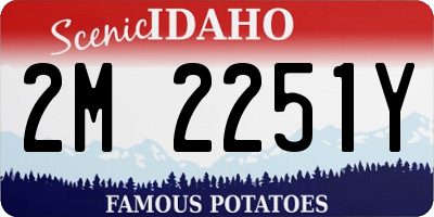 ID license plate 2M2251Y