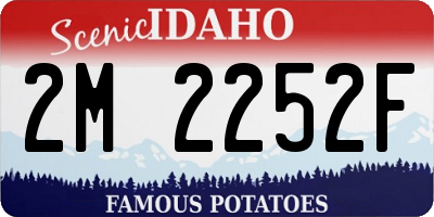 ID license plate 2M2252F
