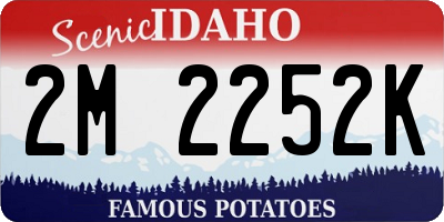 ID license plate 2M2252K