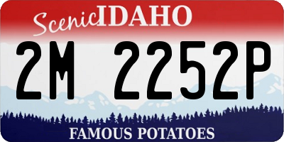 ID license plate 2M2252P