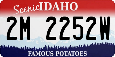 ID license plate 2M2252W