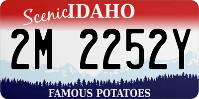 ID license plate 2M2252Y