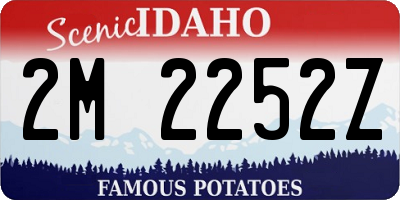 ID license plate 2M2252Z