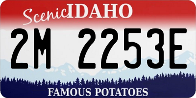 ID license plate 2M2253E