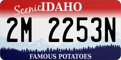 ID license plate 2M2253N