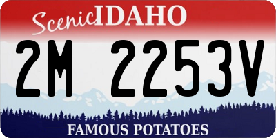 ID license plate 2M2253V