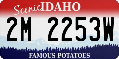 ID license plate 2M2253W