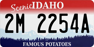 ID license plate 2M2254A
