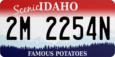 ID license plate 2M2254N