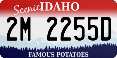 ID license plate 2M2255D