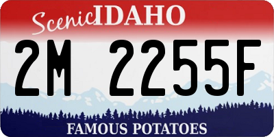 ID license plate 2M2255F