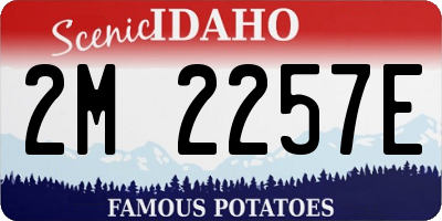 ID license plate 2M2257E