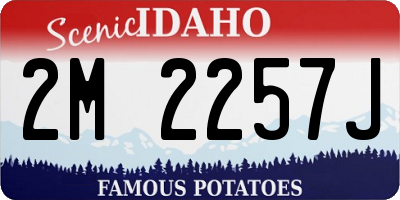 ID license plate 2M2257J