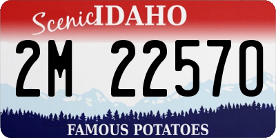 ID license plate 2M2257O