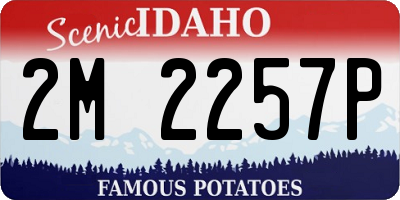ID license plate 2M2257P