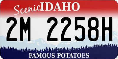 ID license plate 2M2258H